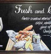 Wine and Food Chalkboard for Bloody Marys
