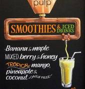 Smoothies Chalkboard for Pulp Kitchen