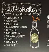Milkshake Chalkboard for Castle Rock