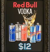 Red Bull Vodka Chalkboard