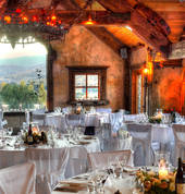The Hayes Room is our premium wedding reception venue with its massive open fireplace and rustic ambience.