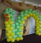 Dragon balloon arch