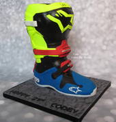 3D Motorcross Boot Cake.