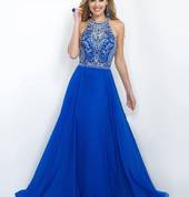 blue formal dresses