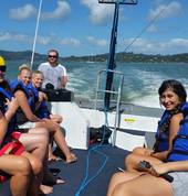 Group of friends Parasailing - Island Tour