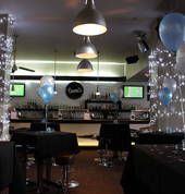Our bar dressed up for a 21st