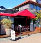 Our canaped outdoor deck area