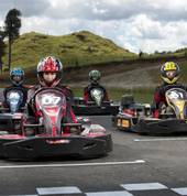 At the startline Raceline Karting