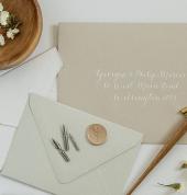 Envelope calligraphy