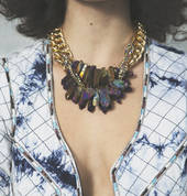 Shh by Sadie Rocked Up crystal necklace
