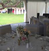 from the marquee to the lawn for your ceremony