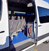 Ritchies Mercedes Sprinter easy access door with automatic step