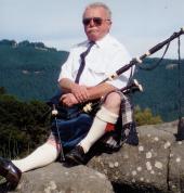 Having a rest from playing at a wedding