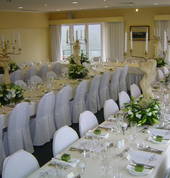 Wedding venue set up