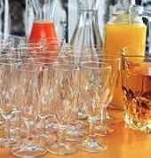 Wine, Juice, Beer glasses etc.