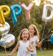 Letter Balloons for Birthday